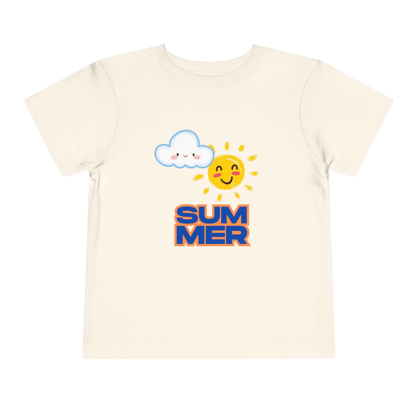 Toddler Summer Tee - Cute Sun & Cloud Design