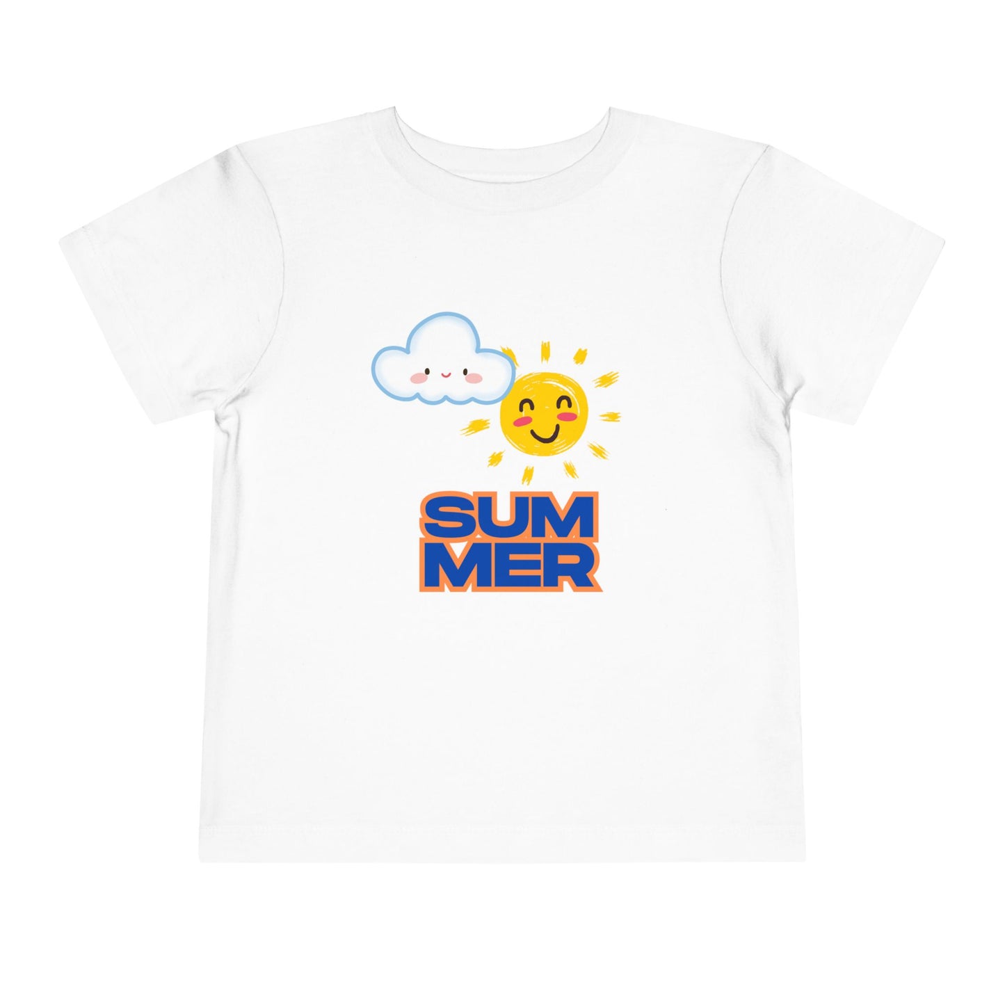 Toddler Summer Tee - Cute Sun & Cloud Design