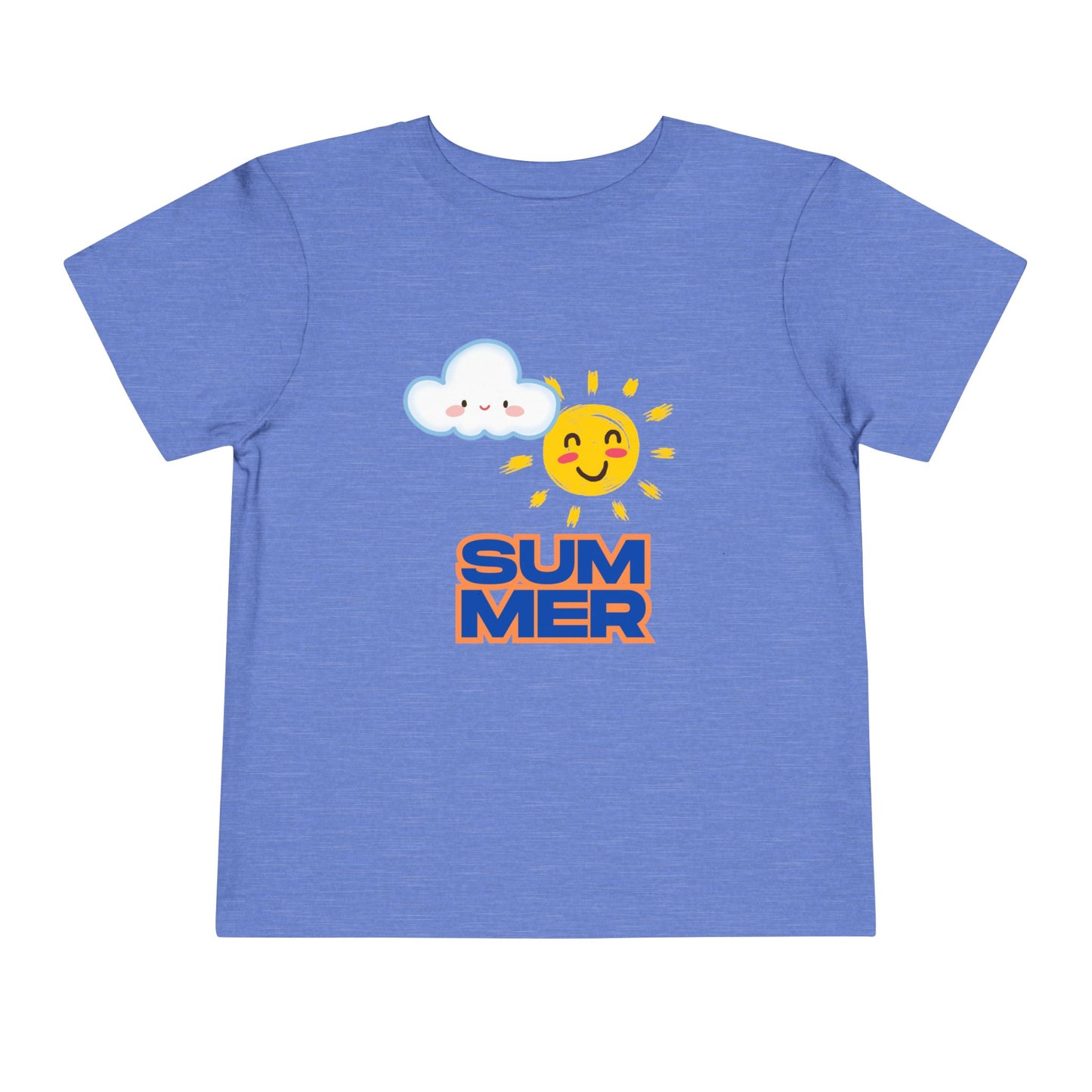 Toddler Summer Tee - Cute Sun & Cloud Design