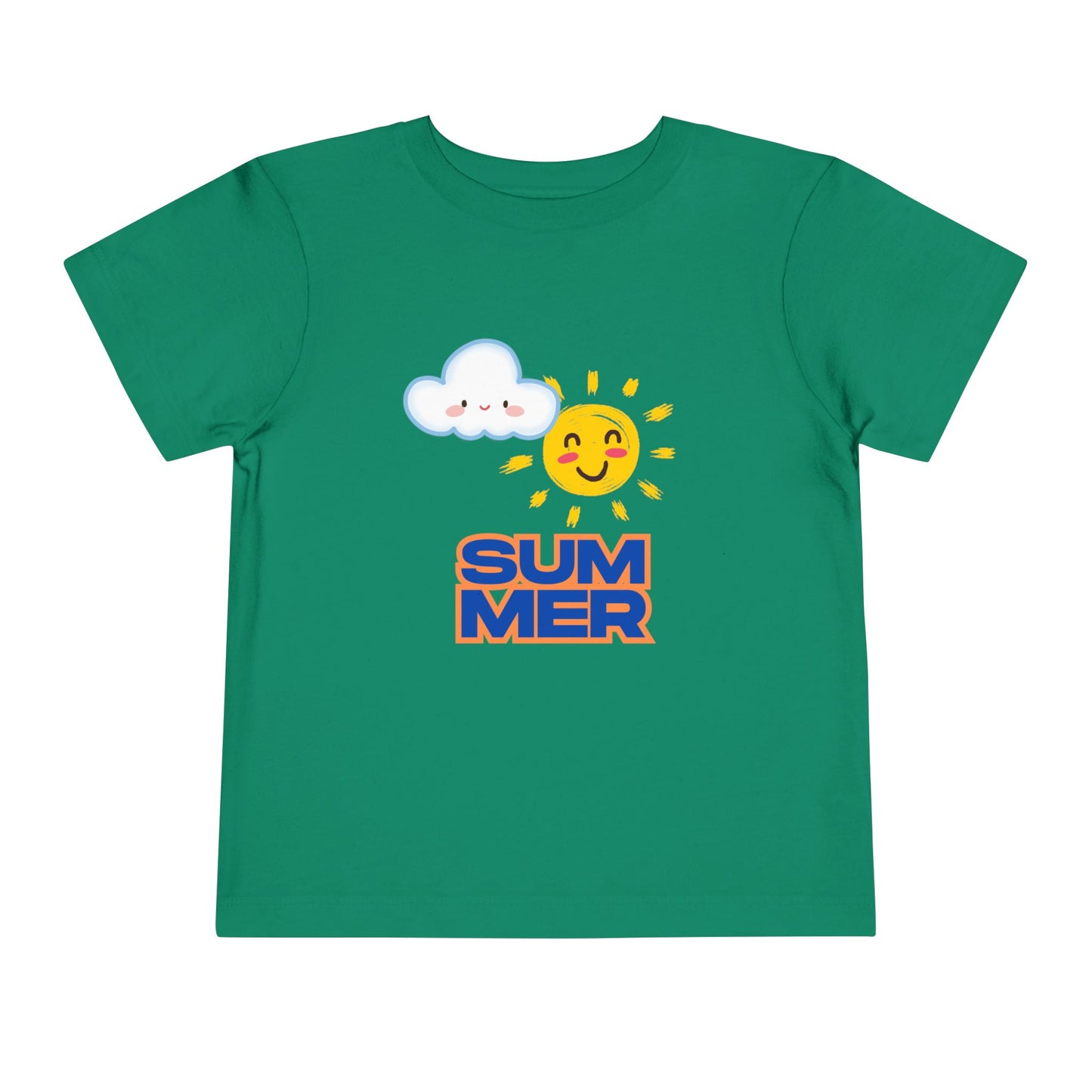 Toddler Summer Tee - Cute Sun & Cloud Design