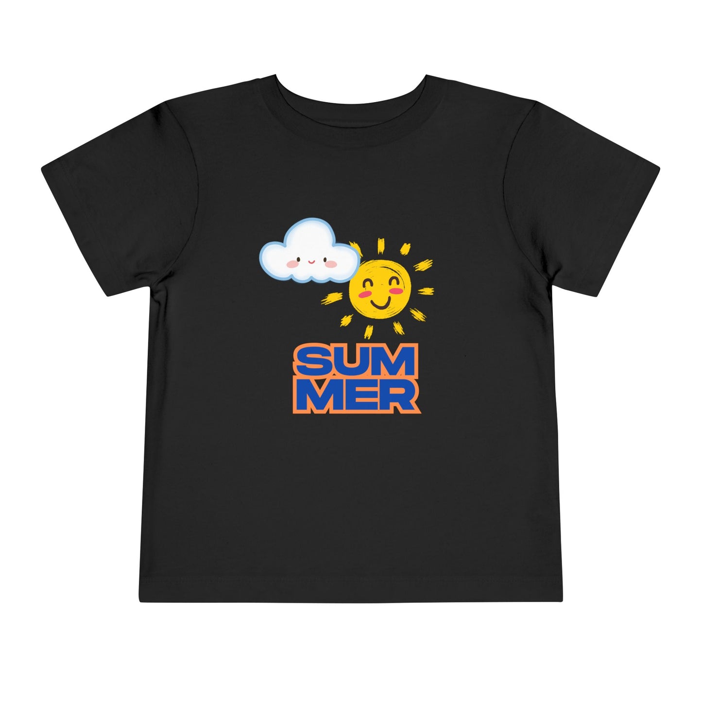 Toddler Summer Tee - Cute Sun & Cloud Design