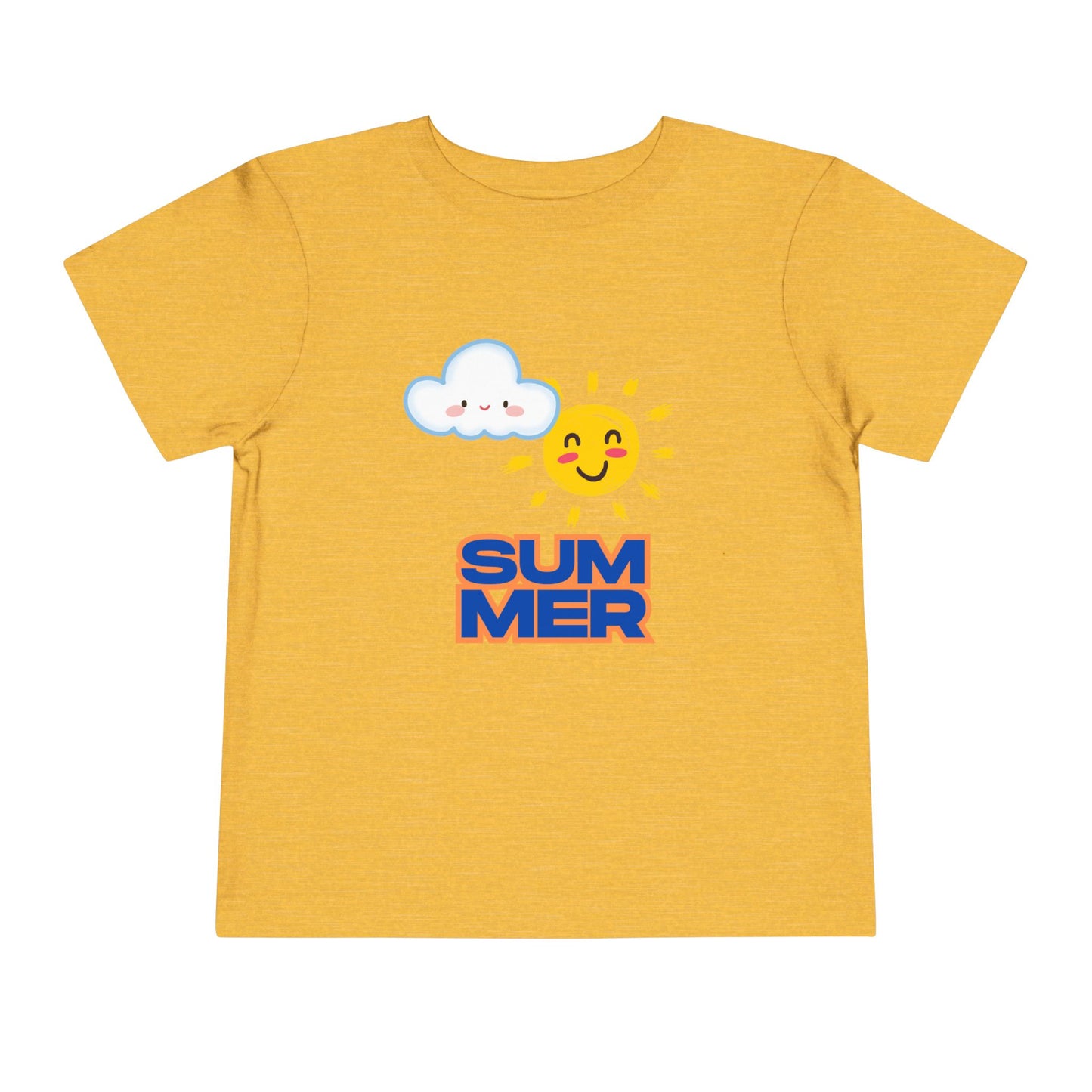 Toddler Summer Tee - Cute Sun & Cloud Design