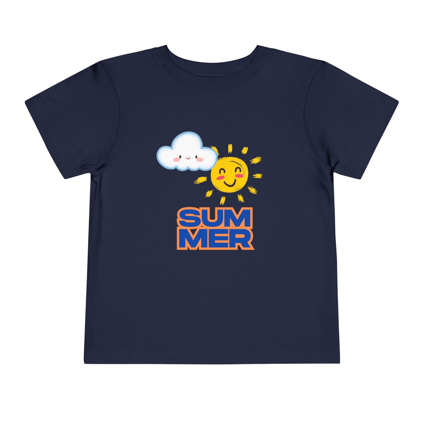Toddler Summer Tee - Cute Sun & Cloud Design