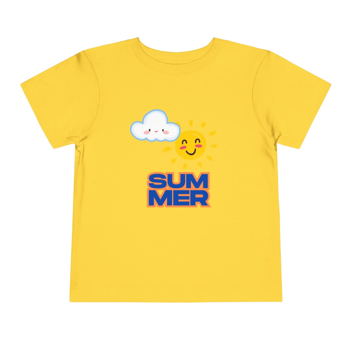 Toddler Summer Tee - Cute Sun & Cloud Design